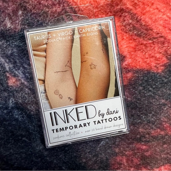 💜 Inked by Dani Temporary Tattoos Zodiac Pack: Earth Signs - NWT - Picture 2 of 7